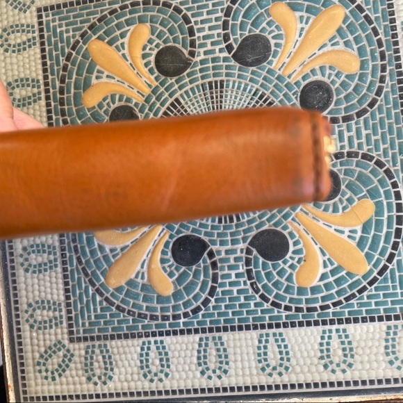 Tory Burch Bombe Leather Zip Around Continental Wallet, Rust - Picture 6 of 9